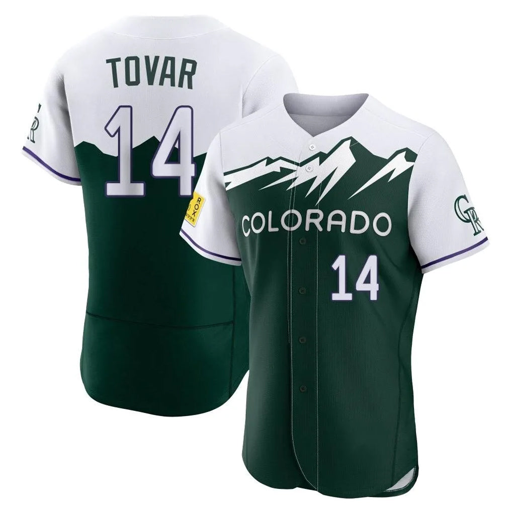Ndoa C.Rockies #14 Ezequiel Tovar Player Green City Connect Limited Elite Home Stitched Jerseys