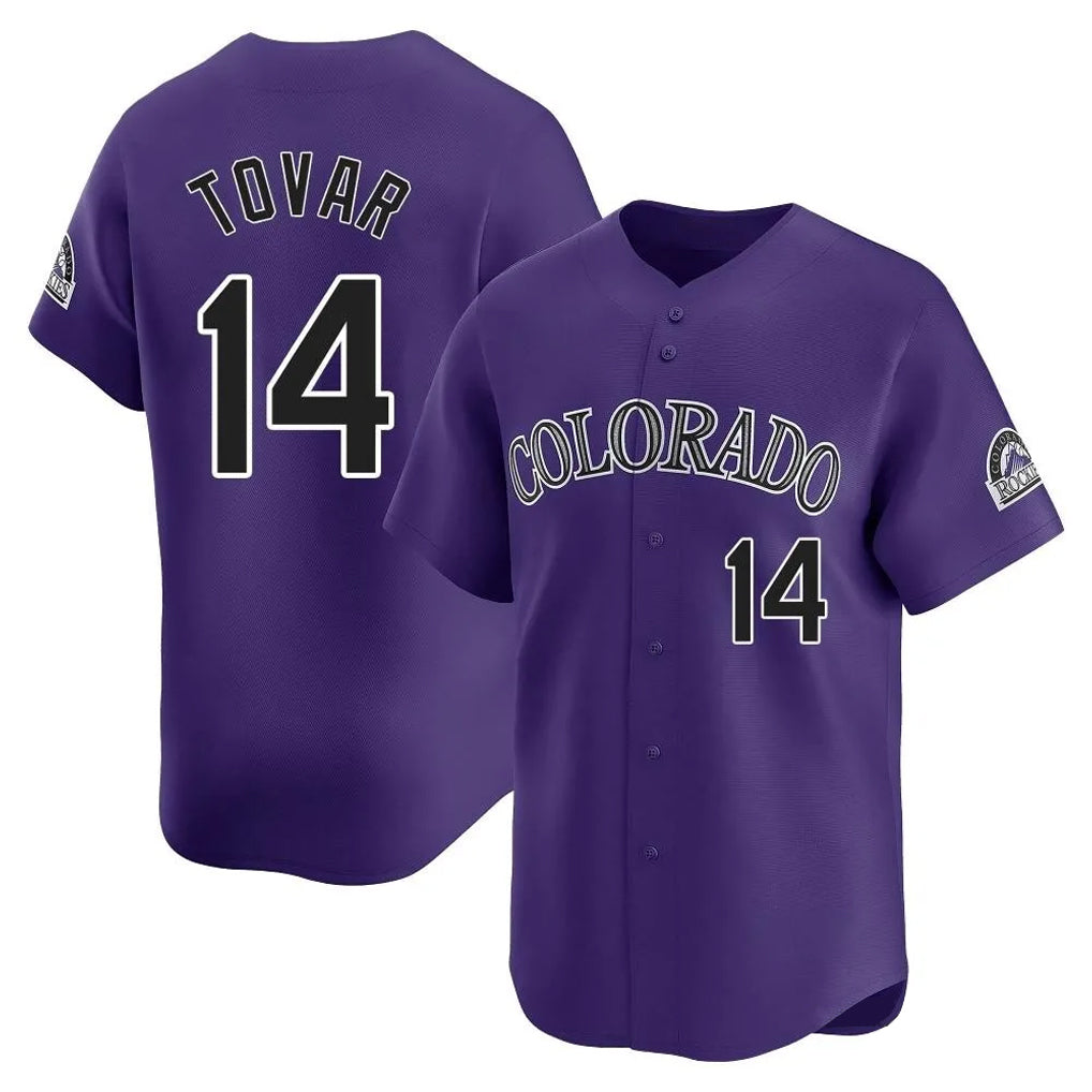 Ndoa C.Rockies #14 Ezequiel Tovar Player Purple Limited Home Stitched Jerseys