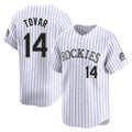Ndoa C.Rockies #14 Ezequiel Tovar Player White Limited Home Stitched Jerseys