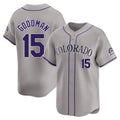 Ndoa C.Rockies #15 Hunter Goodman Player Gray Limited Home Stitched Jerseys