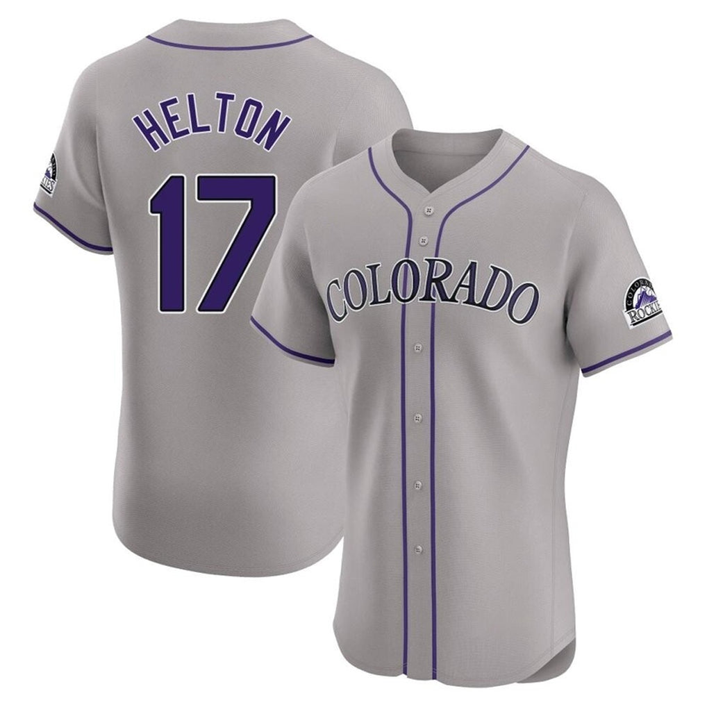 Ndoa C.Rockies #17 Todd Helton Player Gray Limited Elite Home Stitched Jerseys