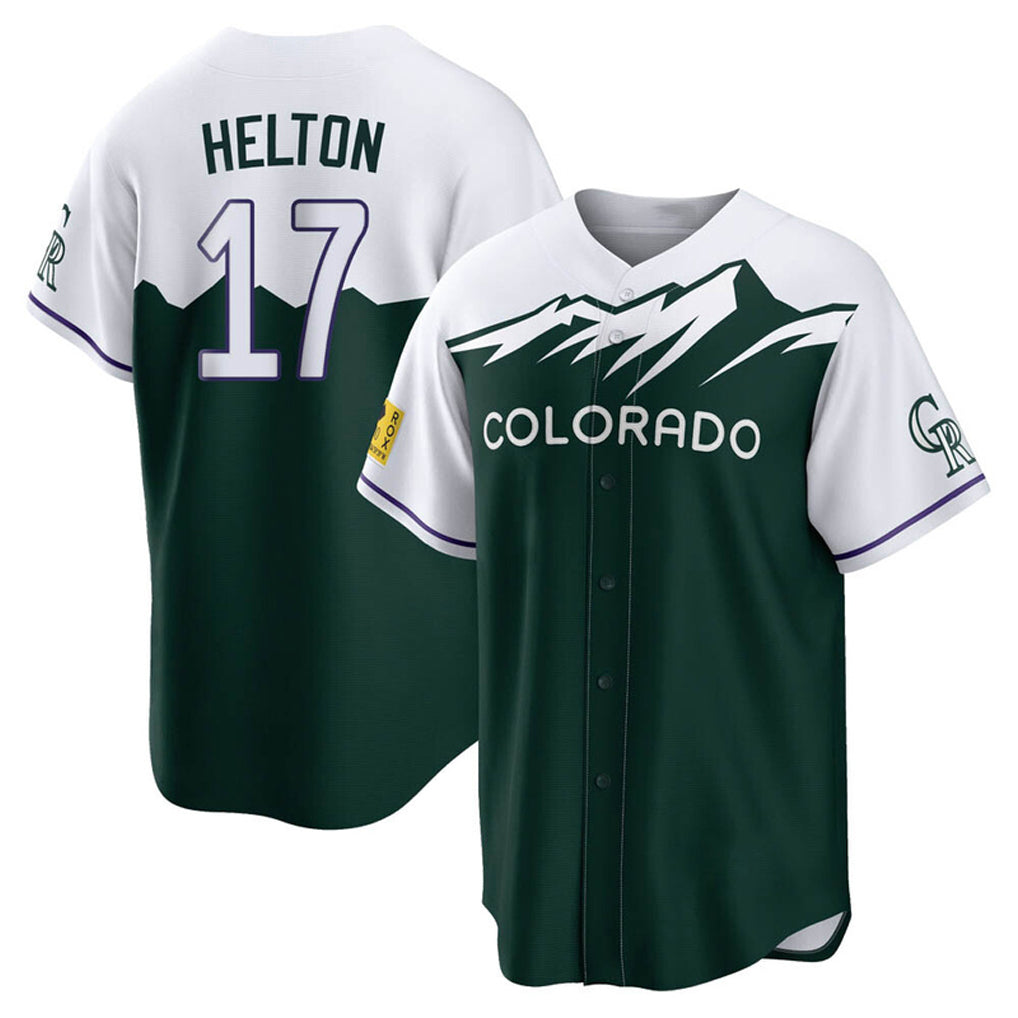 Ndoa C.Rockies #17 Todd Helton Player Green City Connect Home Game Stitched Jerseys