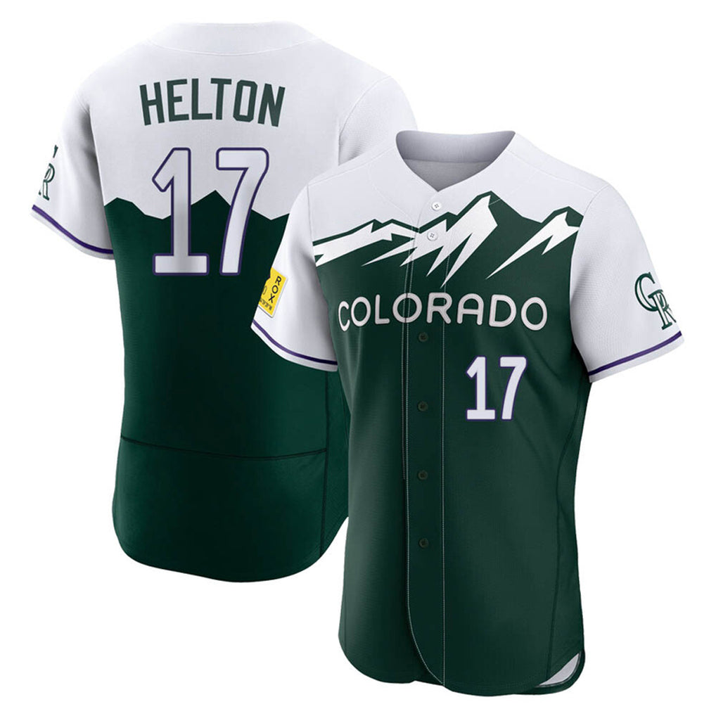 Ndoa C.Rockies #17 Todd Helton Player Green City Connect Limited Elite Home Stitched Jerseys