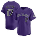 Ndoa C.Rockies #17 Todd Helton Player Purple Limited Home Stitched Jerseys