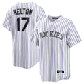 Ndoa C.Rockies #17 Todd Helton Player White Game Home Stitched Jerseys