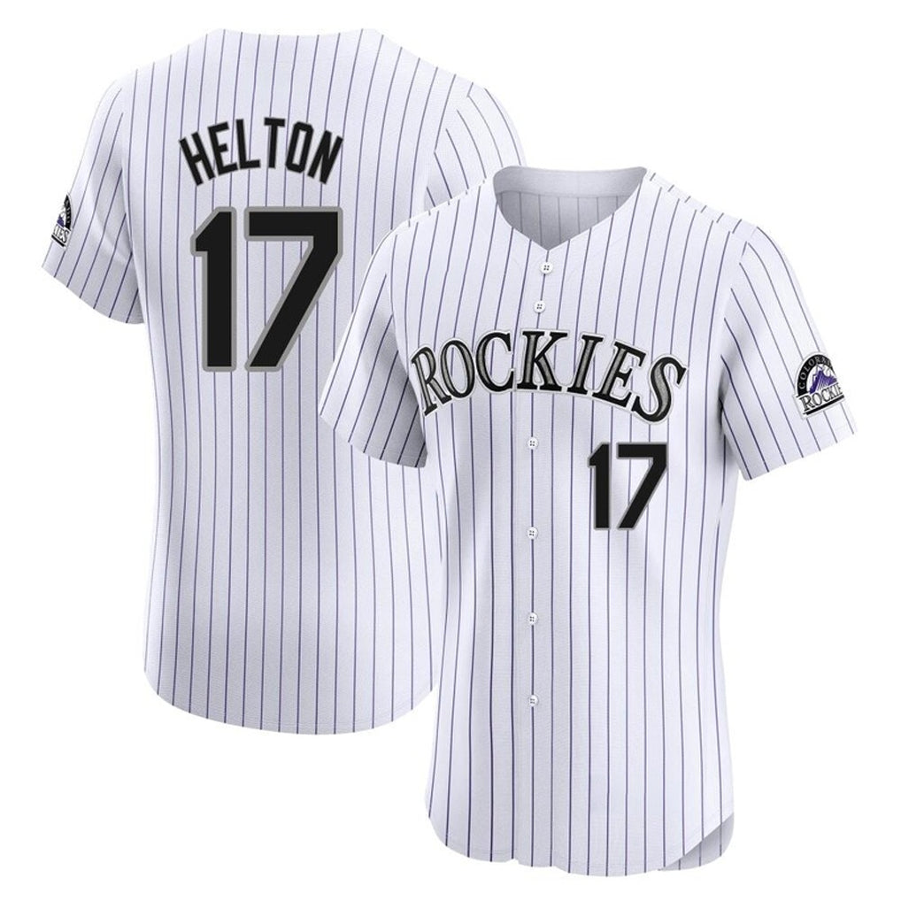 Ndoa C.Rockies #17 Todd Helton Player White Limited Elite Home Stitched Jerseys