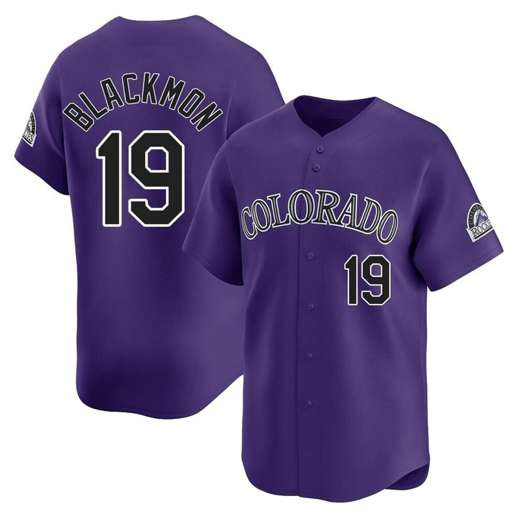 Ndoa C.Rockies #19 Charlie Blackmon Player Purple Limited Home Stitched Jerseys