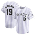 Ndoa C.Rockies #19 Charlie Blackmon Player White Limited Home Stitched Jerseys