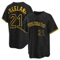 Ndoa C.Rockies #21 Kyle Freeland Player Black Snake Skin City Home Game Stitched Jerseys