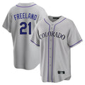 Ndoa C.Rockies #21 Kyle Freeland Player Gray Game Home Stitched Jerseys