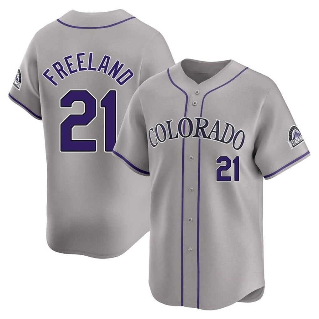 Ndoa C.Rockies #21 Kyle Freeland Player Gray Limited Home Stitched Jerseys