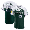 Ndoa C.Rockies #21 Kyle Freeland Player Green City Connect Limited Elite Home Stitched Jerseys