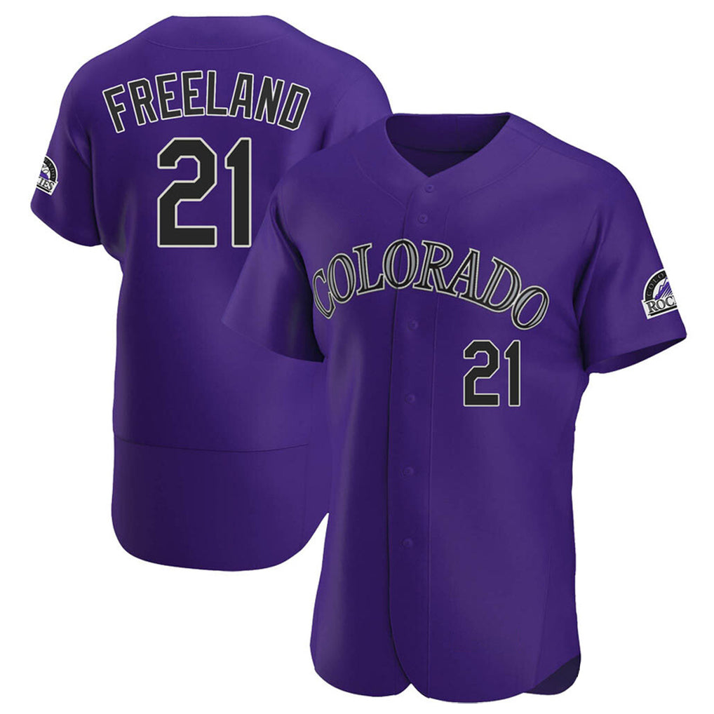 Ndoa C.Rockies #21 Kyle Freeland Player Purple Limited Elite Home Stitched Jerseys