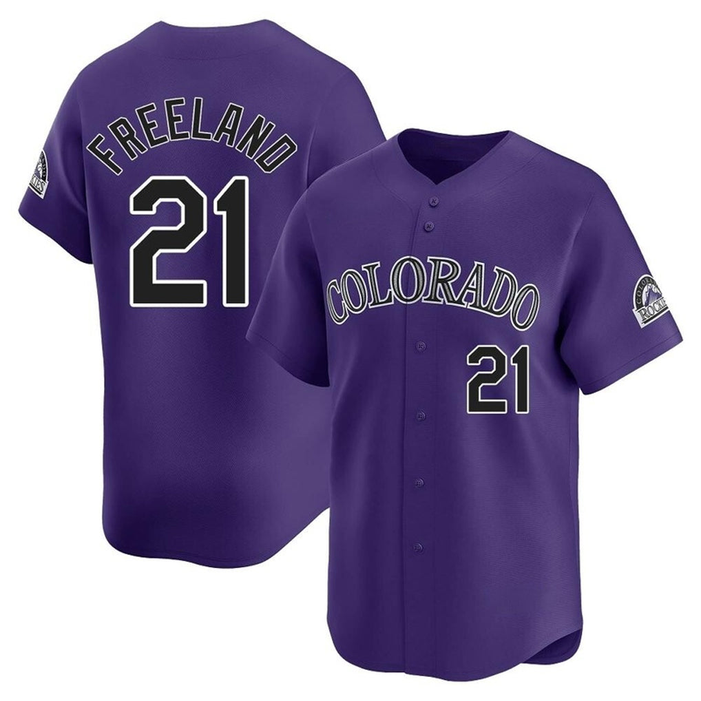 Ndoa C.Rockies #21 Kyle Freeland Player Purple Limited Home Stitched Jerseys