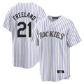 Ndoa C.Rockies #21 Kyle Freeland Player White Game Home Stitched Jerseys