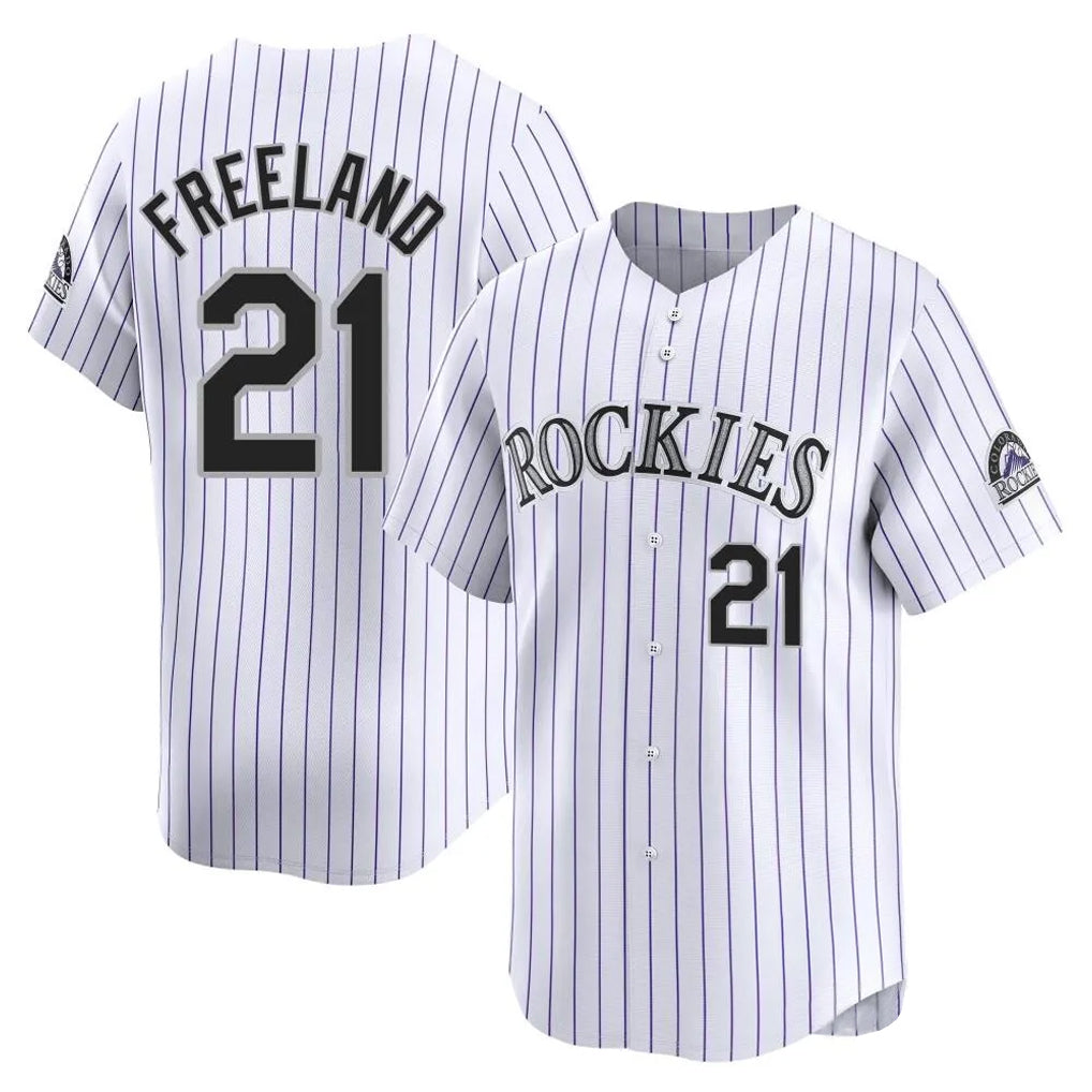 Ndoa C.Rockies #21 Kyle Freeland Player White Limited Home Stitched Jerseys