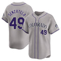 Ndoa C.Rockies #49 Antonio Senzatela Player Gray Limited Home Stitched Jerseys