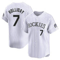 Ndoa C.Rockies #7 Matt Holliday Player White Limited Home Stitched Jerseys