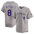 Ndoa C.Rockies #8 Ryan Ritter Player Gray Limited Home Stitched Jerseys