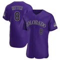 Ndoa C.Rockies #8 Ryan Ritter Player Purple Limited Elite Home Stitched Jerseys
