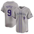 Ndoa C.Rockies #9 Brenton Doyle Player Gray Limited Home Stitched Jerseys