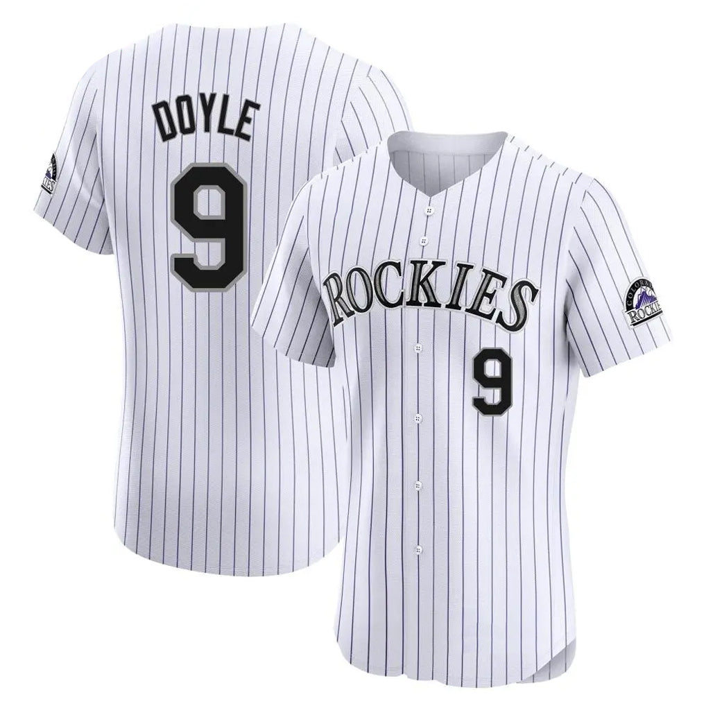 Ndoa C.Rockies #9 Brenton Doyle Player White Limited Elite Home Stitched Jerseys