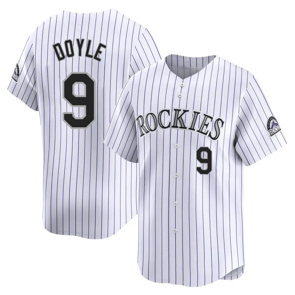 Ndoa C.Rockies #9 Brenton Doyle Player White Limited Home Stitched Jerseys