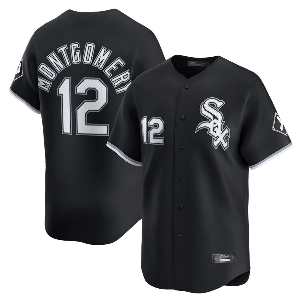 Ndoa C.White Sox #12 Colson Montgomery Player Black Limited Home Stitched Jerseys
