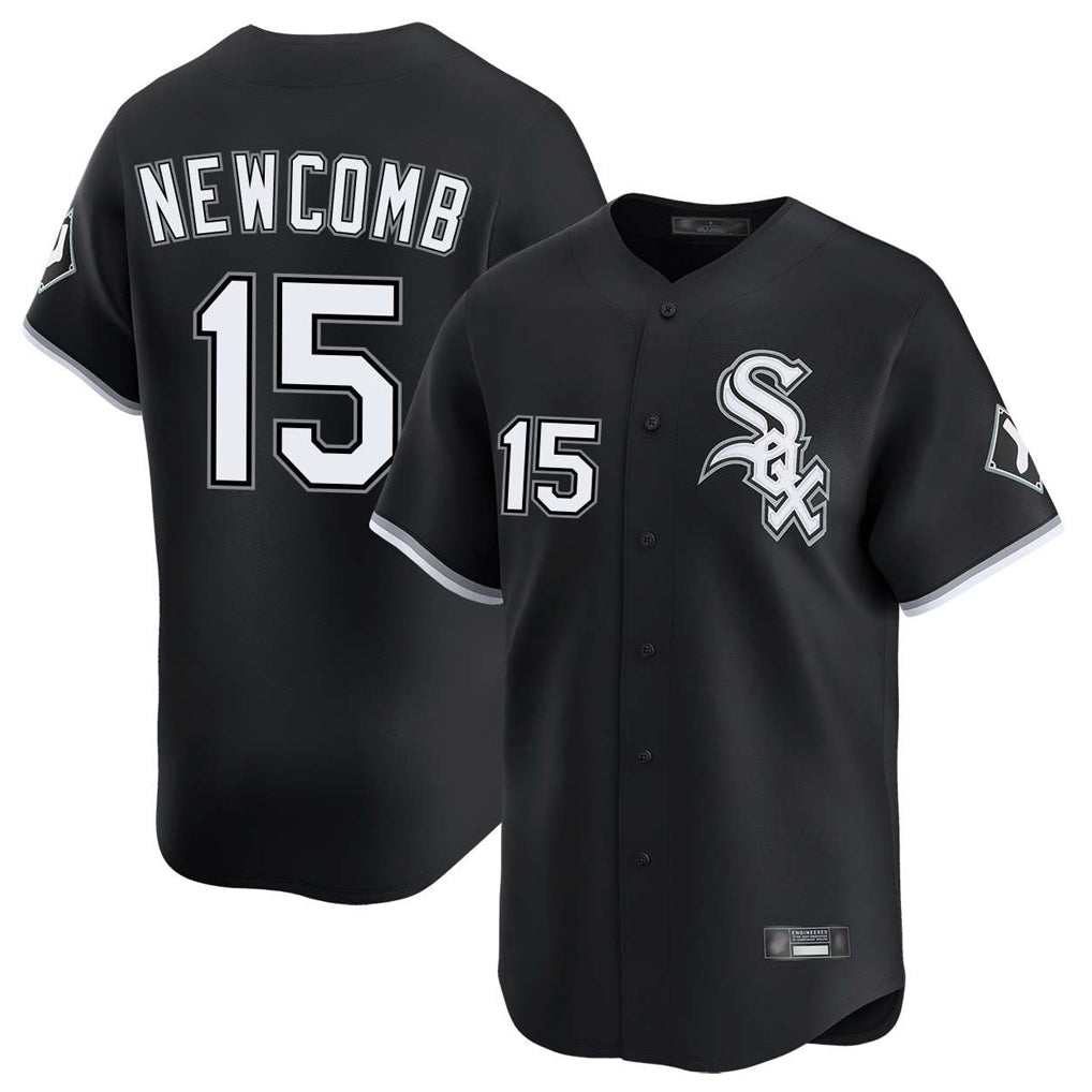 Ndoa C.White Sox #15 Sean Newcomb Player Black Limited Home Stitched Jerseys