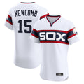 Ndoa C.White Sox #15 Sean Newcomb Player White T-shirt Limited Elite Home Stitched Jerseys