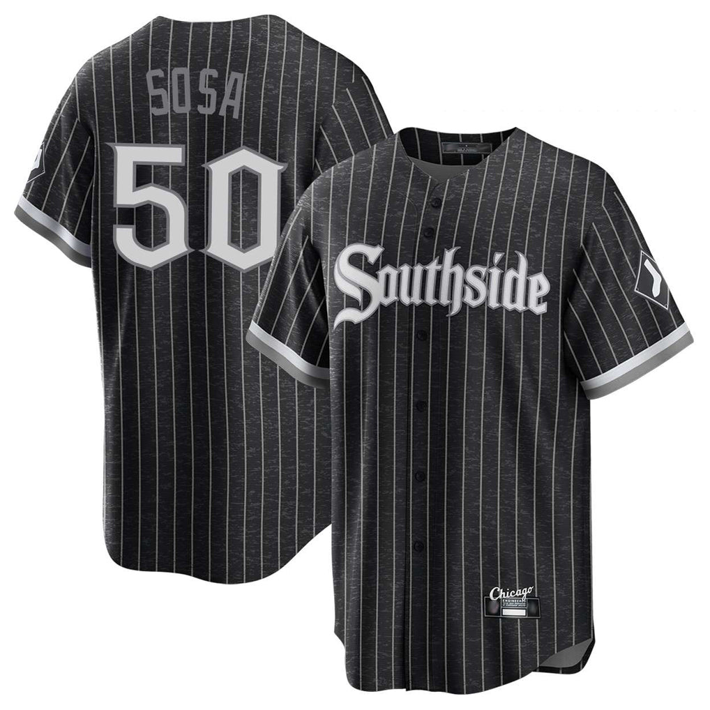Ndoa C.White Sox #50 Lenyn Sosa Player Black City Connect Home Game Stitched Jerseys