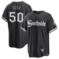 Ndoa C.White Sox #50 Lenyn Sosa Player Black City Connect Home Game Stitched Jerseys
