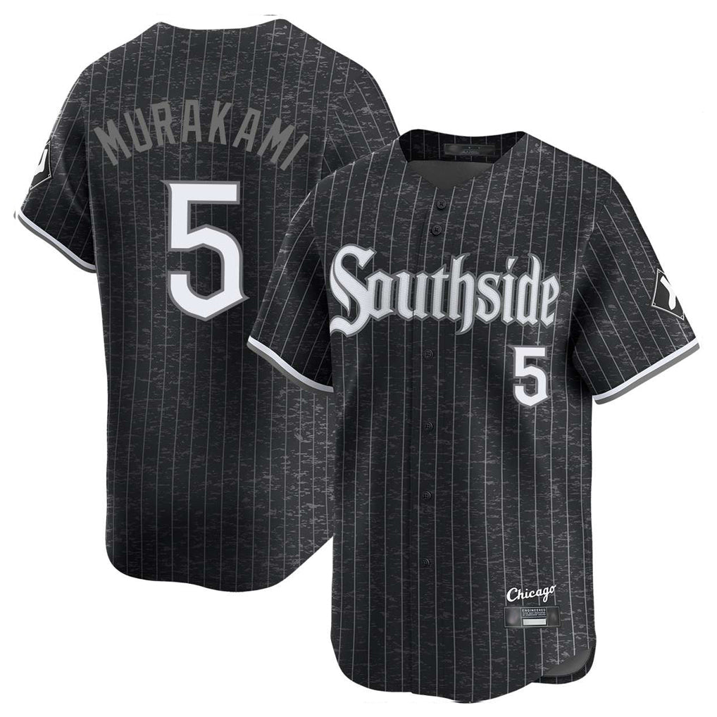 Ndoa C.White Sox #5 Munetaka Murakami Player Black City Connect Limited Home Stitched Jerseys