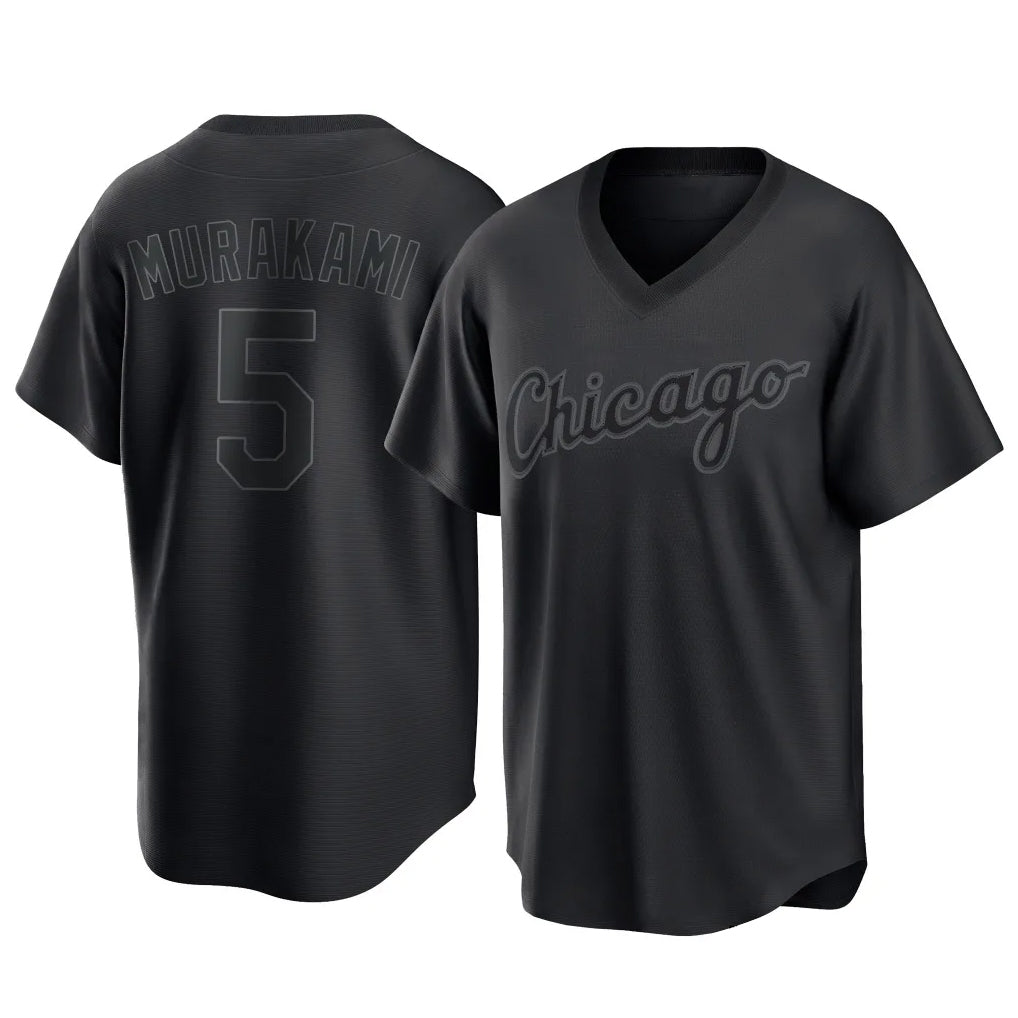 Ndoa C.White Sox #5 Munetaka Murakami Player Black T-shirt Home Game Stitched Jerseys