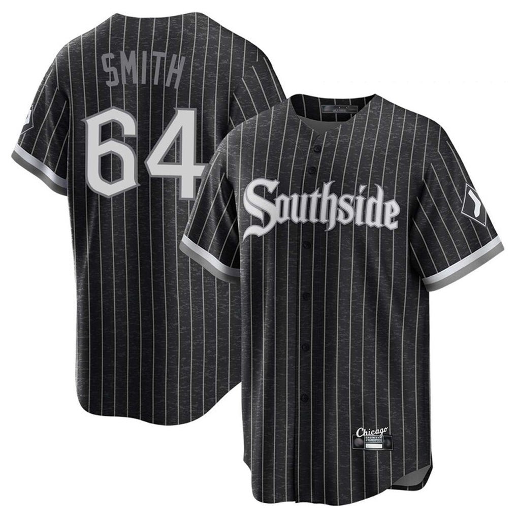 Ndoa C.White Sox #64 Shane Smith Player Black City Connect Home Game Stitched Jerseys
