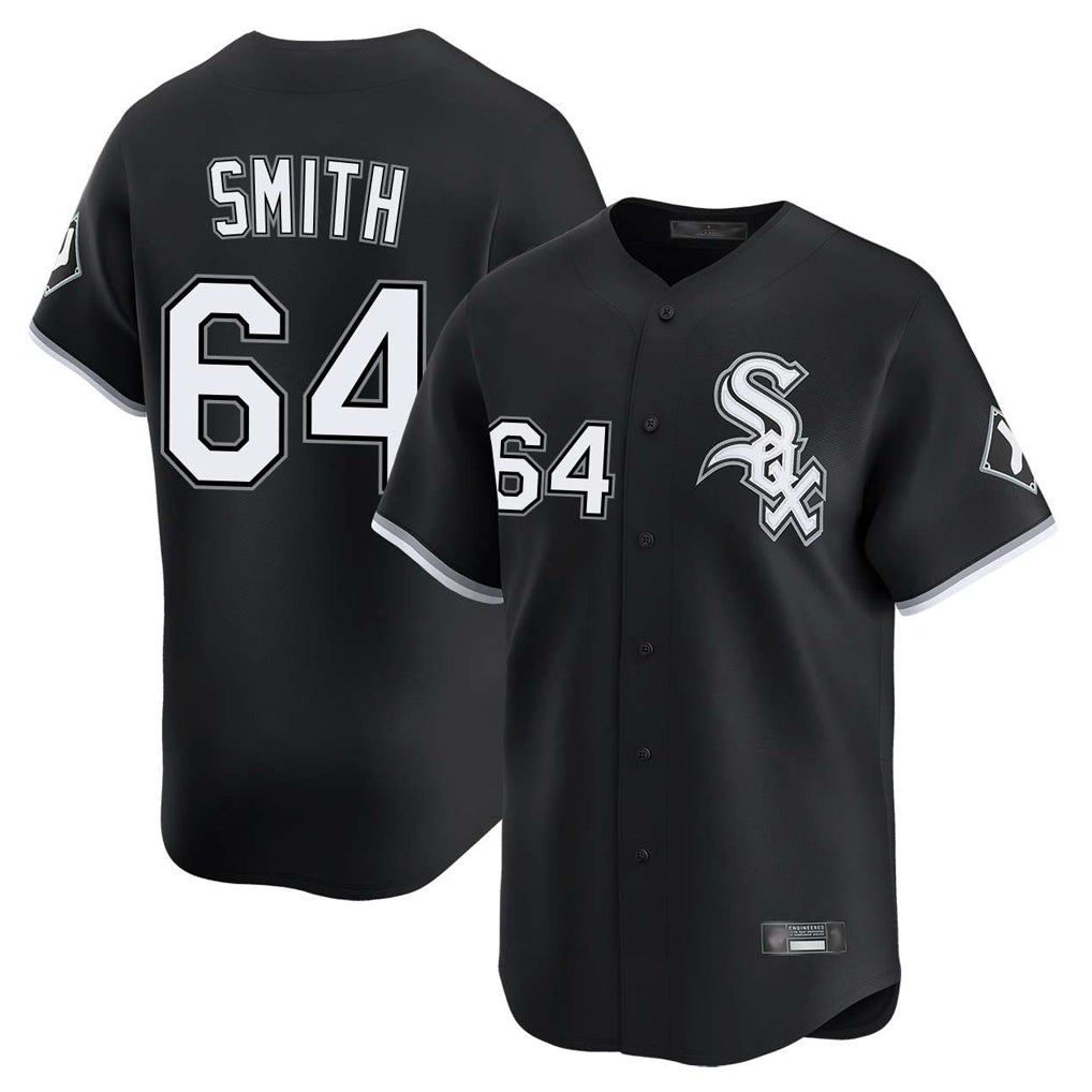 Ndoa C.White Sox #64 Shane Smith Player Black Limited Home Stitched Jerseys