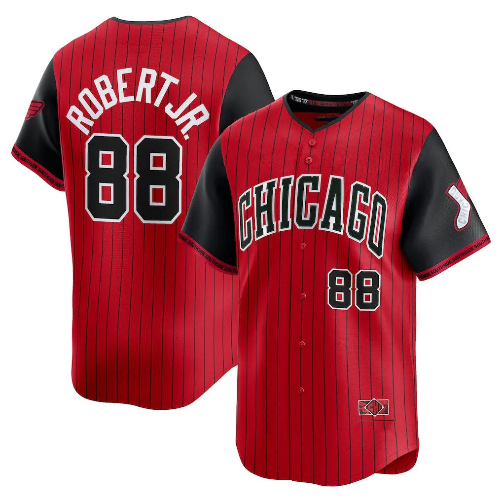 Ndoa C.White Sox #88 Luis Robert Jr Player Red City Connect Limited Home Stitched Jerseys