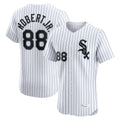 Ndoa C.White Sox #88 Luis Robert Jr Player White Stripe Limited Elite Home Stitched Jerseys