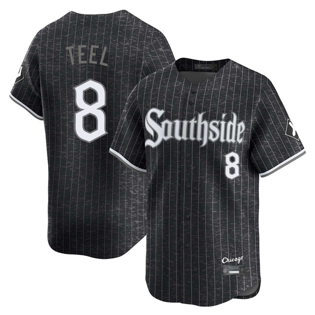 Ndoa C.White Sox #8 Kyle Teel Player Black City Connect Limited Home Stitched Jerseys