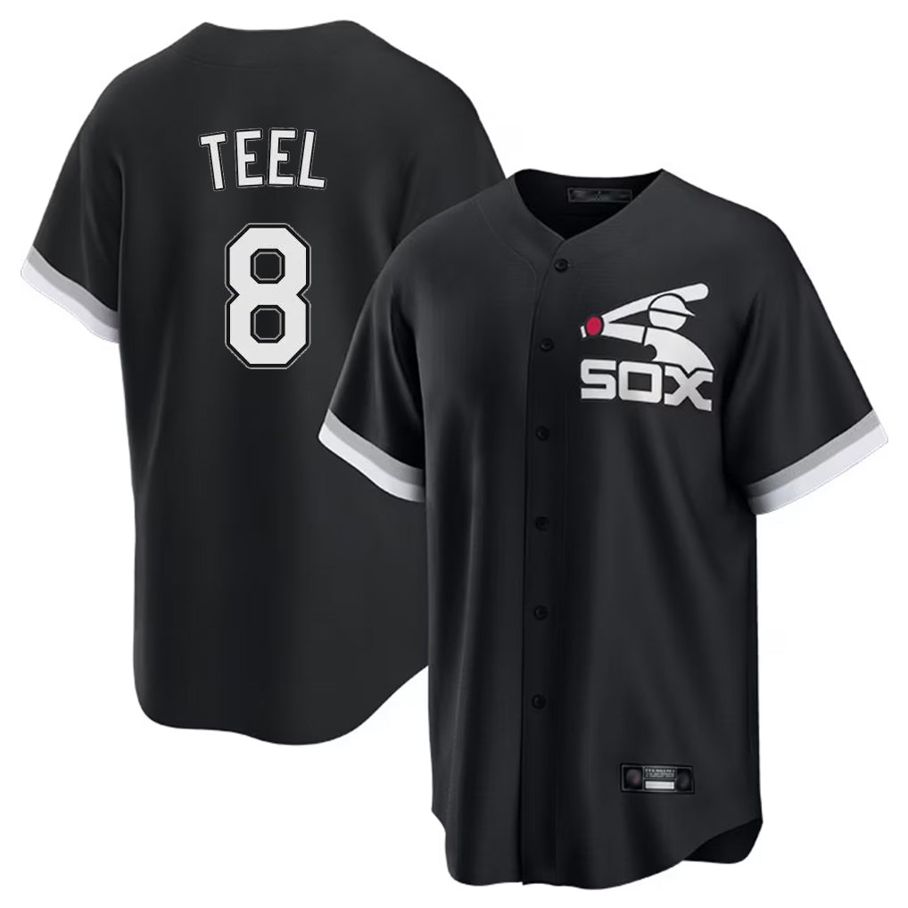 Ndoa C.White Sox #8 Kyle Teel Player Black Spring Training Game Stitched Jerseys