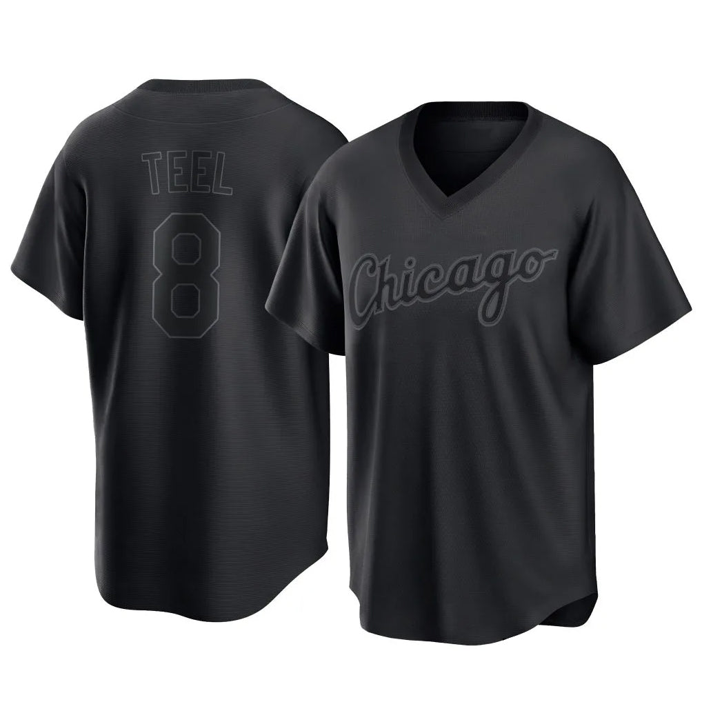 Ndoa C.White Sox #8 Kyle Teel Player Black T-shirt Home Game Stitched Jerseys