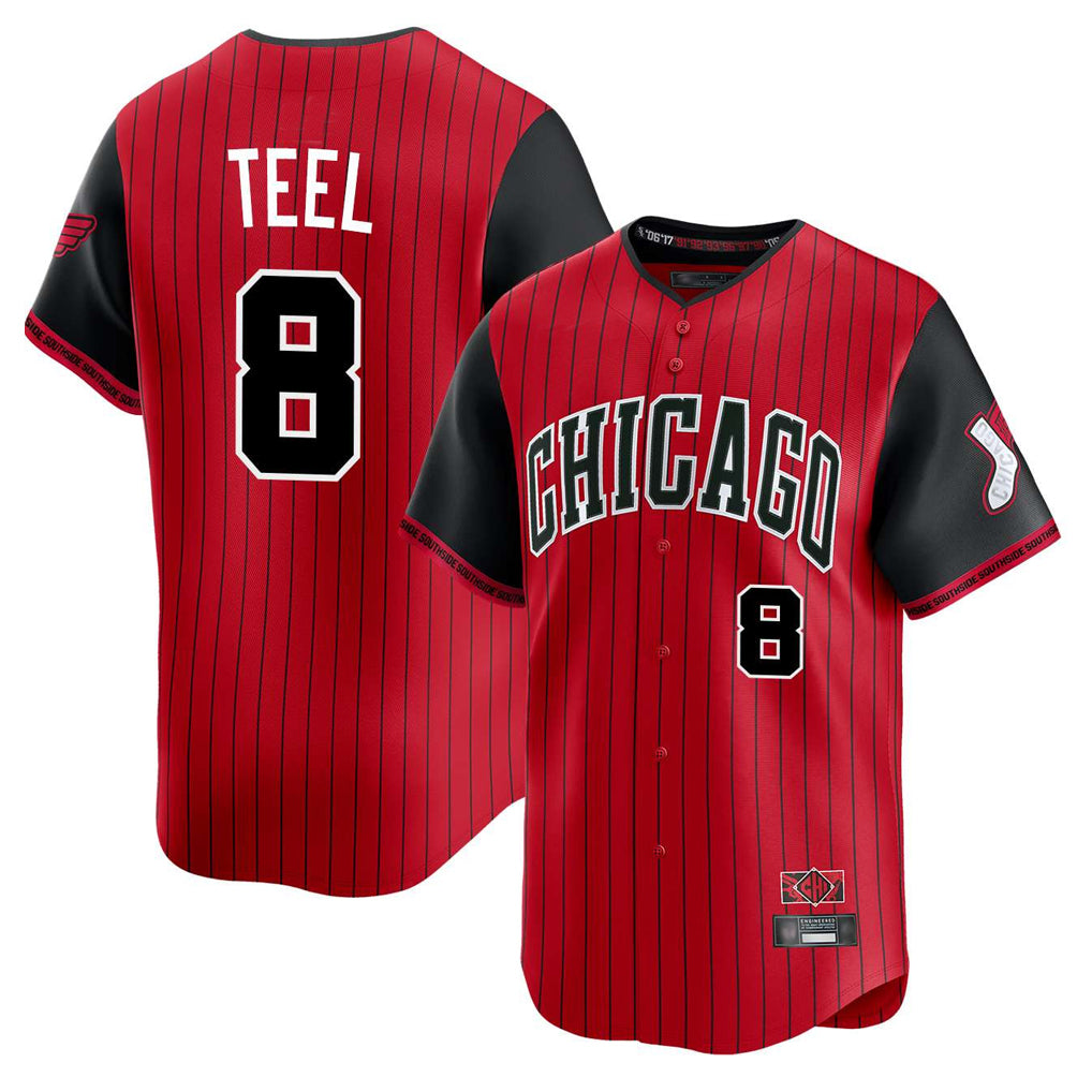 Ndoa C.White Sox #8 Kyle Teel Player Red City Connect Limited Home Stitched Jerseys