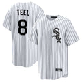 Ndoa C.White Sox #8 Kyle Teel Player White Stripe Home Game Stitched Jerseys