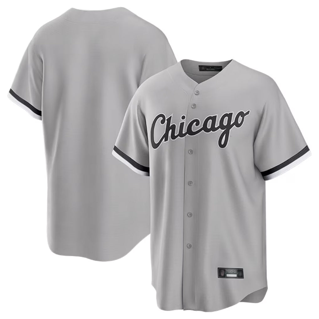 Ndoa C.White Sox ## White Sox Blank Player Gray Home Game Stitched Jerseys