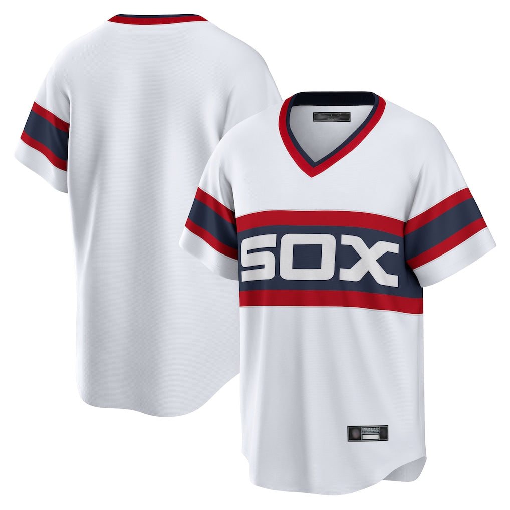 Ndoa C.White Sox ## White Sox Blank Player White T-shirt Home Game Stitched Jerseys