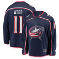 Ndoa CB.Jackets #11 Miles Wood Navy Home Breakaway Jersey