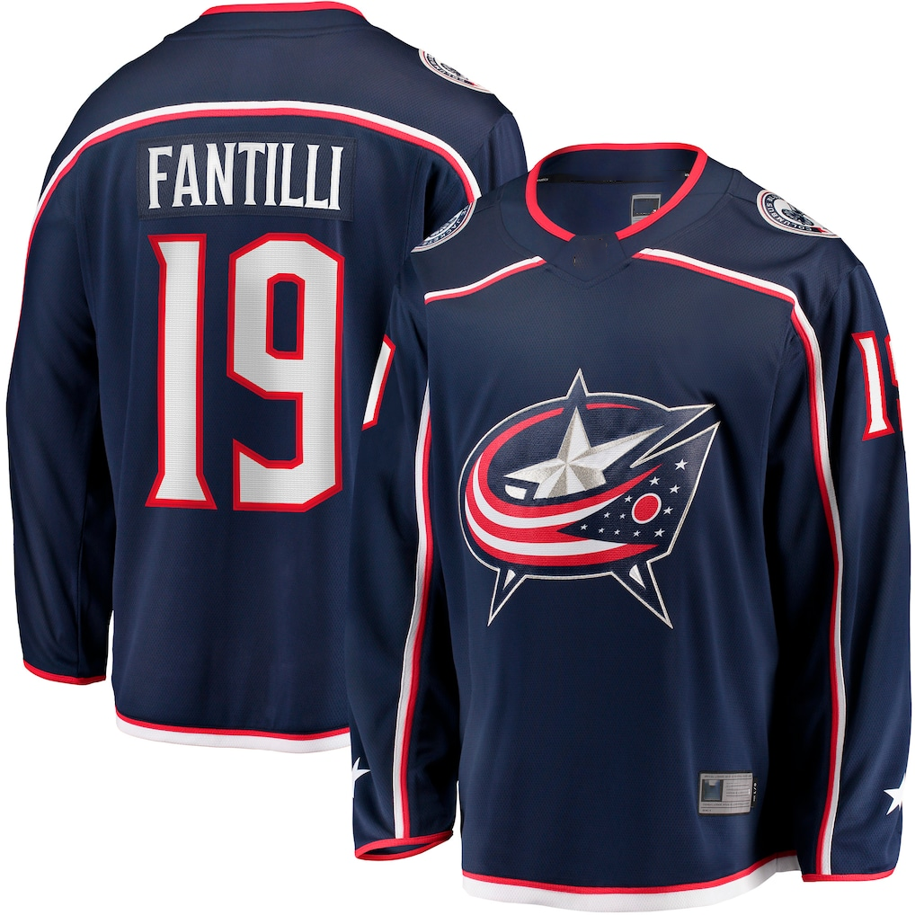 Ndoa CB.Jackets #19 Adam Fantilli Navy Home Premium Jersey