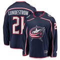 Ndoa CB.Jackets #21 Isac Lundestrom Navy Home Breakaway Jersey