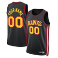 Ndoa Custom A.Hawks Black 2022-23 Swingman Jerseys - Statement Edition