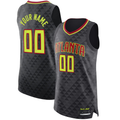 Ndoa Custom A.Hawks Black Authentic Jerseys - Icon Edition